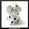 Image 1 : BLACK WHITE PIG GOLD REAL CRYSTAL BOX NEW