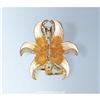 Image 1 : IRIS HAIR CLIP GOLD CRYSTAL SWAROVSKI