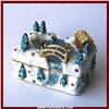 Image 1 : CHRISTMAS SCENE BOX NEW GOLD SWAROVSKI CRYSTALS