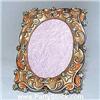 Image 1 : MINI OVAL PHOTO FRAME GOLD SWAROVSKI CRYSTALS