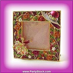 BALLERINA PHOTO FRAME GOLD SWAROVSKI CRYSTALS