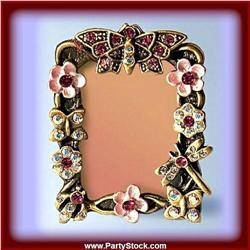 GOLD SWAROVSKI CRYSTAL PHOTO FRAMEP-62