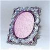 Image 1 : MINI OVAL PHOTO FRAME GOLD CRYSTALS PURPLE