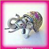 Image 1 : PEWTER ELEPHANT BOX SWAROVSKI CRYSTALS MYSTIC