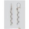 Image 2 : 2.5" 14K Gold DANGLING Earrings 2 Tone Solid