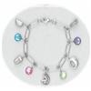 Image 1 : Solid Sterling Silver Charm Bracelet 7"