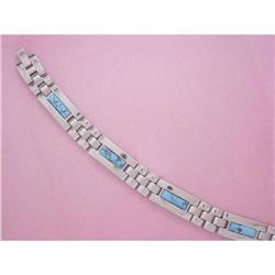 Stainless Steel Magnetic Turquoise Bracelet WIDE