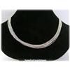 Image 1 : SOLID 14K White Gold Necklace Chain 9 Strand 18"