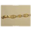 Image 3 : SOLID 14K GOLD FILIGREE BRACELET 7" Two Tone 2