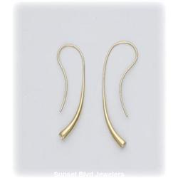 New 2" Solid 14K Gold Dangle Drop Earrings YG
