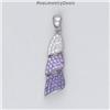 Image 1 : Swarovski Crystals Sterling Silver Pendant NEW BIG
