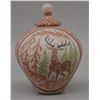 Image 1 : MATA ORTIZ POTTERY LIDDED VASE BY GUADALUPE GALLEGOS GARCIA