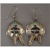 Image 1 : NATIVE AMERICAN NAVAJO SILVER EARINGS SIGNED ET