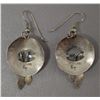 Image 2 : NATIVE AMERICAN NAVAJO SILVER EARINGS SIGNED ET