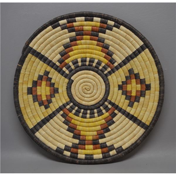 NATIVE AMERICAN HOPI 2ND MESA BASKETRY PLAQUE