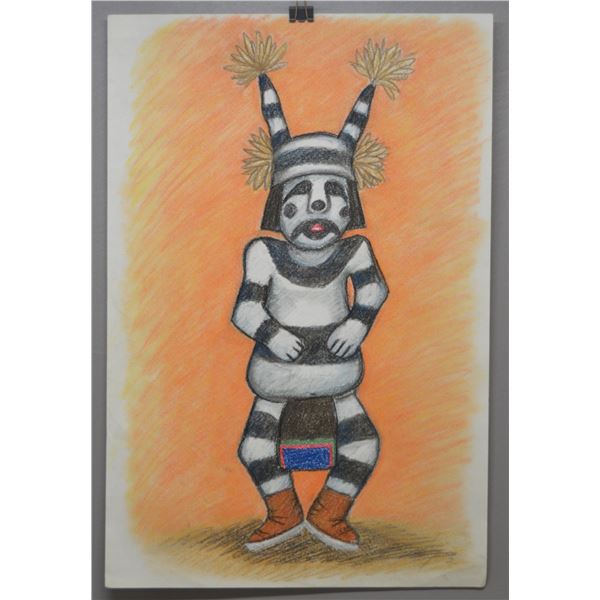 NATIVE AMERICAN HOPI PAINTING BY NEIL DAVID