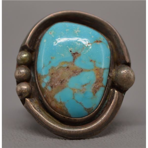 NATIVE AMERICAN NAVAJO SILVER RING