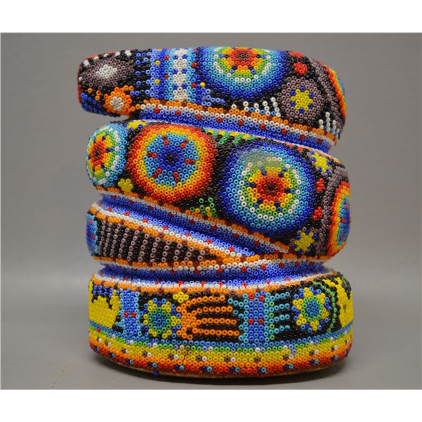 MEXICAN HUICHOL BEADED SNAKE
