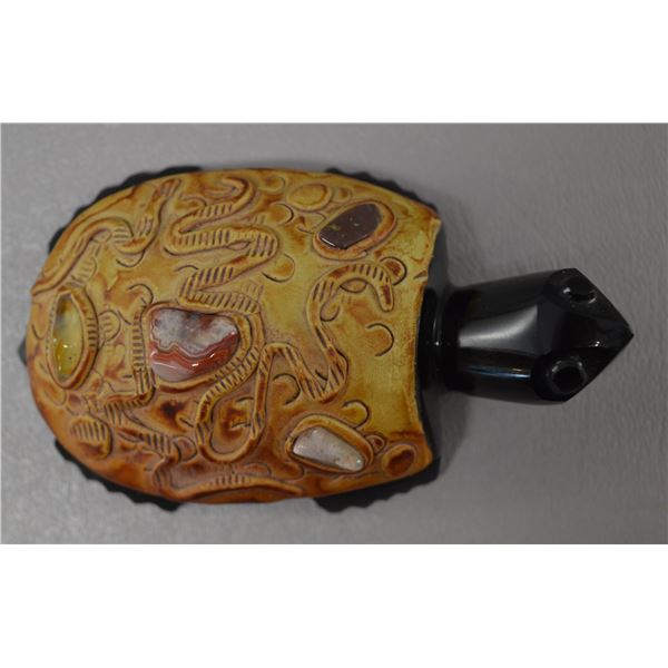 MEXICAN STONE TURTLE FETISH