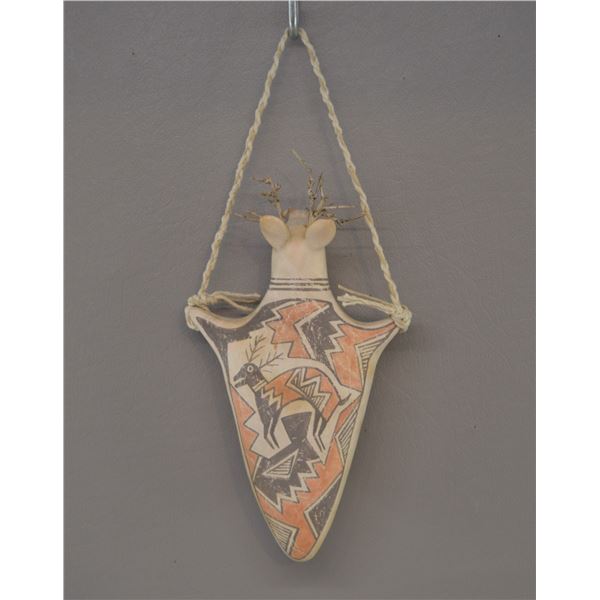 NATIVE AMERICAN LAGUNA POTTERY EFFIGY BY MICHAEL KANTEENA