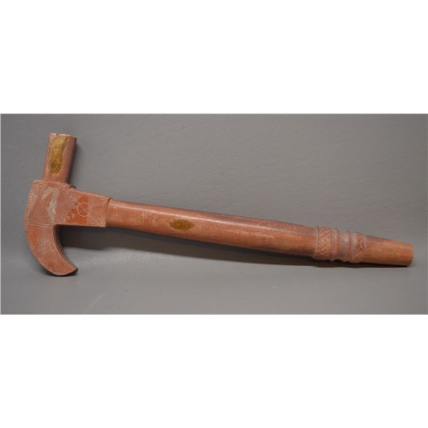 NATIVE AMERICAN PLAINS CATLINITE PIPE