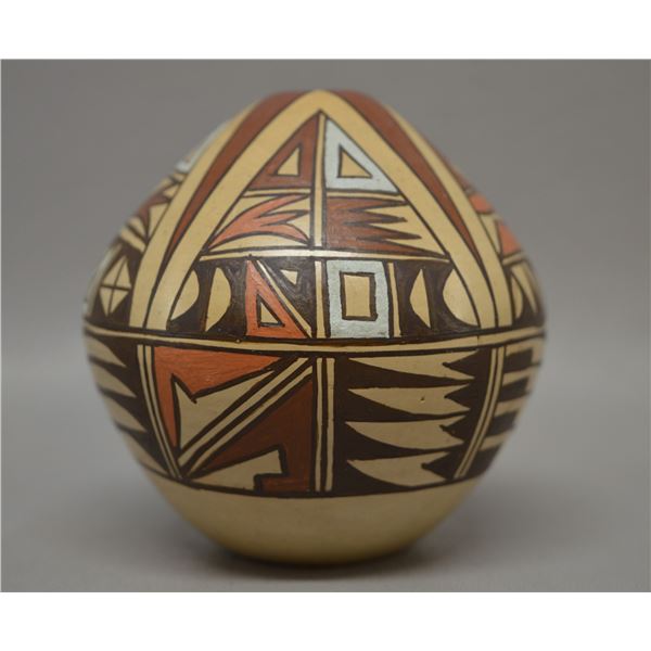 NATIVE AMERICAN HOPI POTTERY SEED JAR BY M SEQUI NAHA