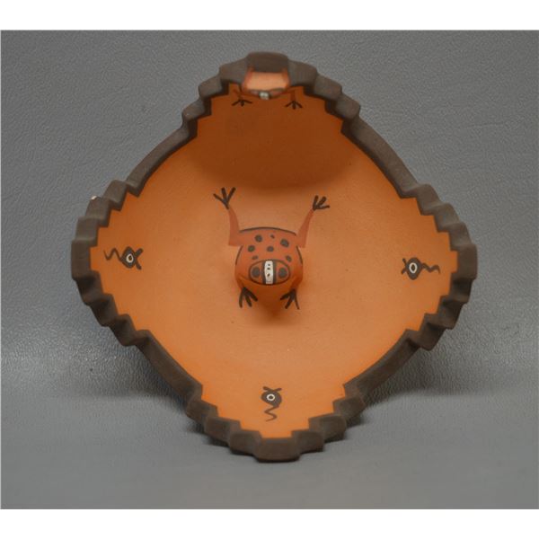 NATIVE AMERICAN ZUNI POTTERY BOWL BY AGNES PEYNETSA