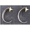 Image 2 : STERLING SILVER EARRINGS WITH HALLMARK