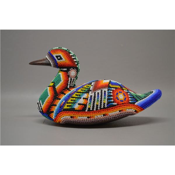 HUICHOL BEADED DUCK