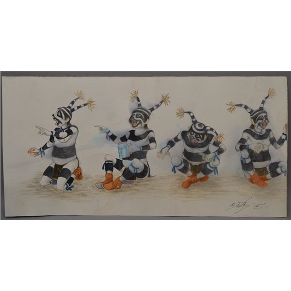 NATIVE AMERICAN HOPI PAINTING BY NEIL DAVID