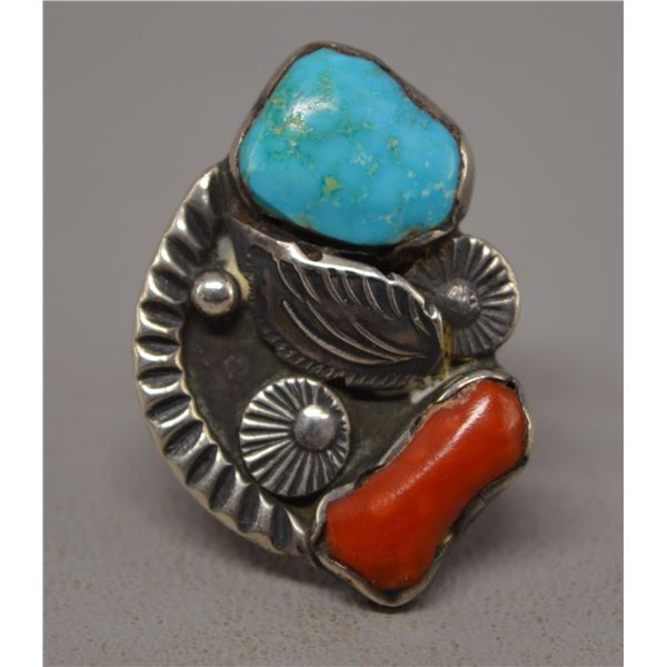NATIVE AMERICAN NAVAJO SILVER RING