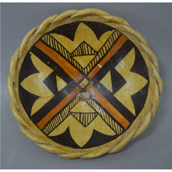NATIVE AMERICAN ACOMA POTTERY PLATE