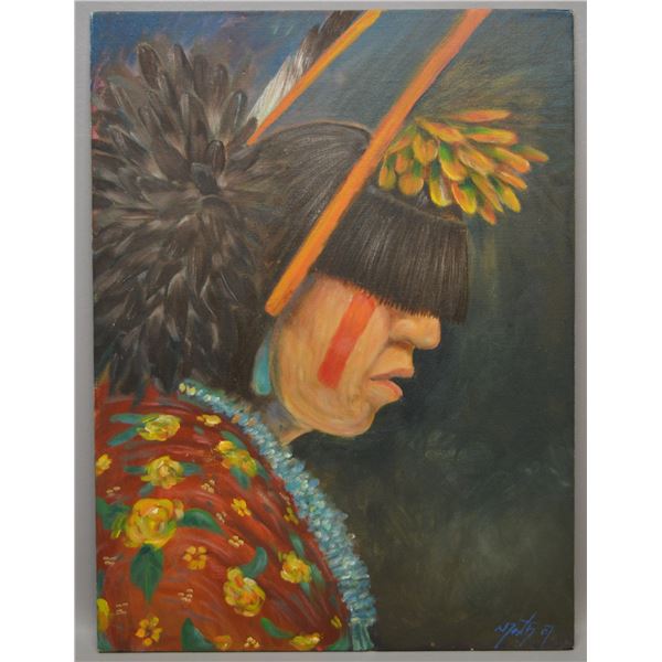 NATIVE AMERICAN HOPI PAINTING BY NEIL DAVID