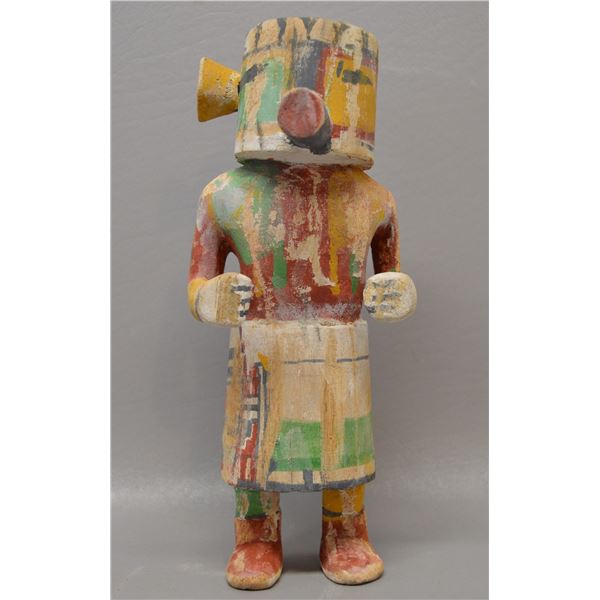 NATIVE AMERICAN HOPI "MALOO" KACHINA BY NEIL DAVID