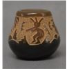 Image 1 : NATIVE AMERICAN SANTA CLARA MINITURE  POTTERY BOWL BY CANDELARIA SUAZO