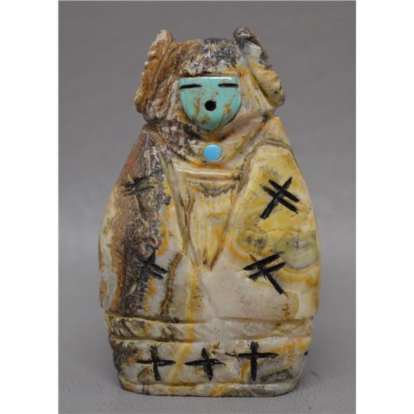 NATIVE AMERICAN ZUNI FETISH SIGNED FQ