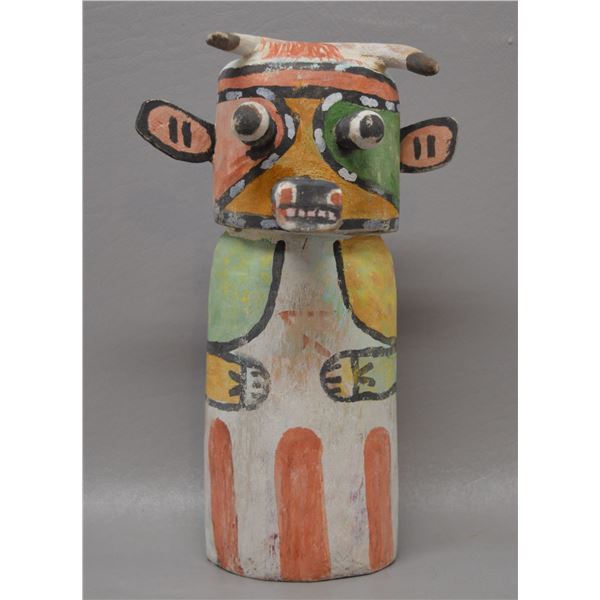 NATIVE AMERICAN HOPI "COW" KACHINA BY NEIL DAVID