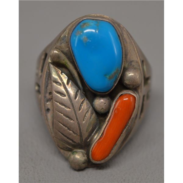 NATIVE AMERICAN NAVAJO SILVER RING