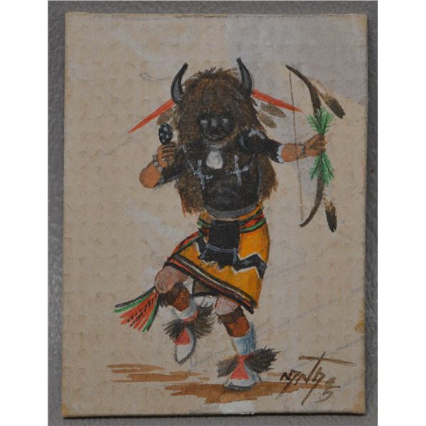 NATIVE AMERICAN HOPI PAINTING BY NEIL DAVID