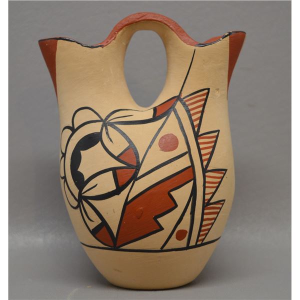 NATIVE AMERICAN JEMEZ POTTERY WEDDING VASE BY TAFOYA