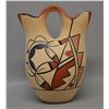 Image 3 : NATIVE AMERICAN JEMEZ POTTERY WEDDING VASE BY TAFOYA