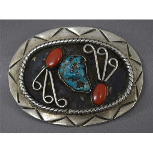 MEXICAN NICKEL SILVER BUCKLE