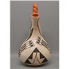 Image 2 : NATIVE AMERICAN ACOMA POTTERY WEDDING VASE BY ETHEL S