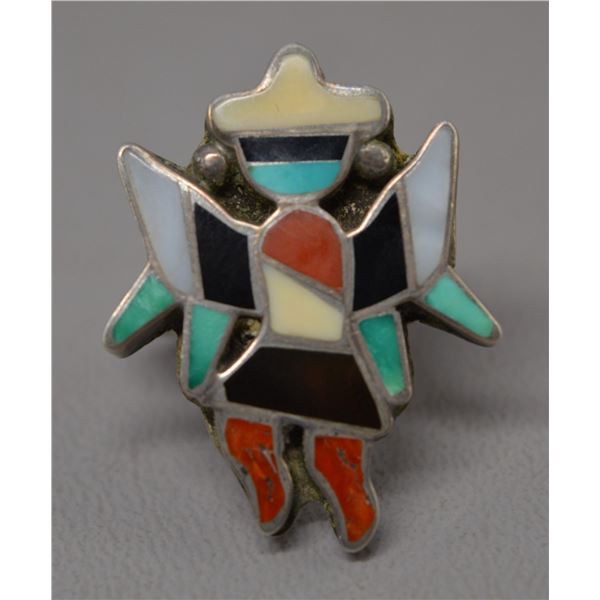 NATIVE AMERICAN ZUNI SILVER RING
