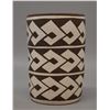 Image 2 : NATIVE AMERICAN ACOMA POTTERY CYLINDER BY CARMEL LEWIS