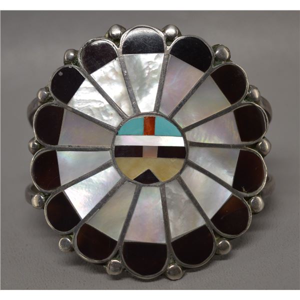 NATIVE AMERICAN ZUNI SILVER BRACELET