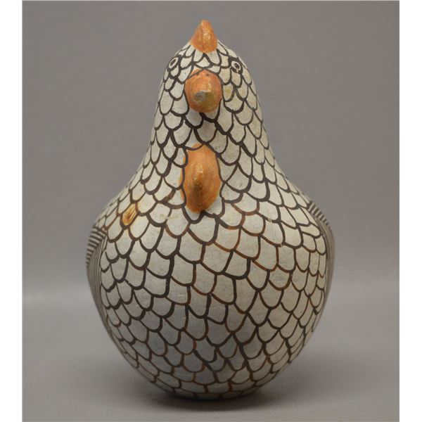 NATIVE AMERICAN ACOMA POTTERY CHICKEN