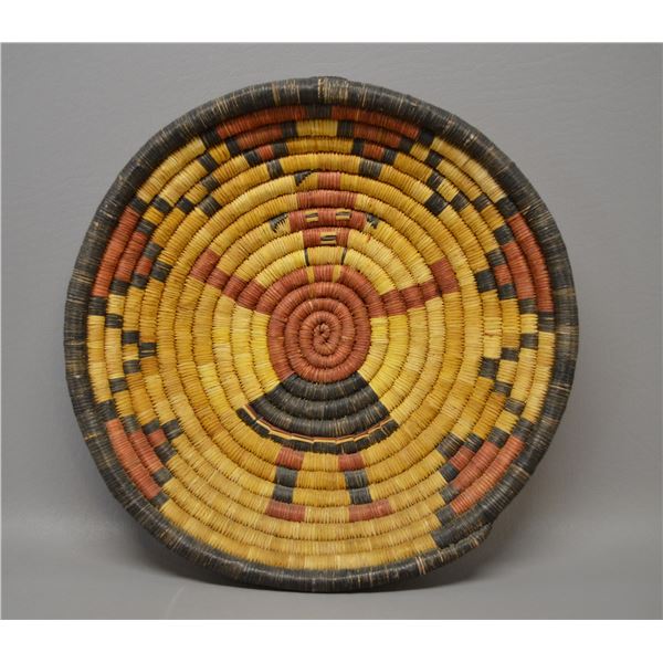 NATIVE AMERICAN HOPI BASKETRY PLAQUE