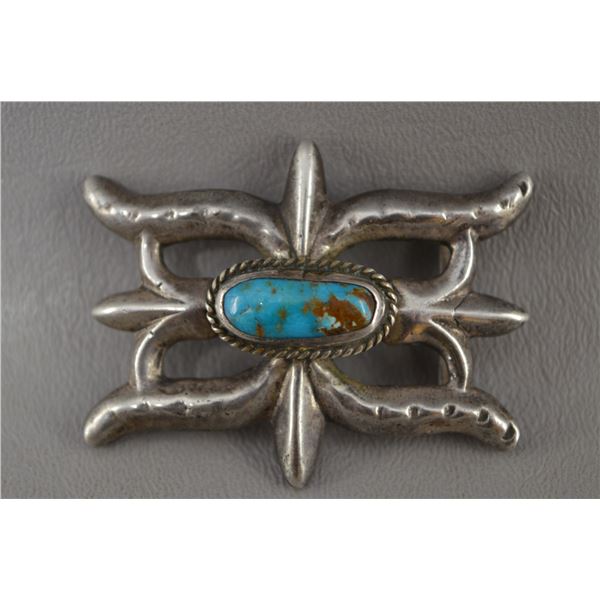 NATIVE AMERICAN SANTO DOMINGO SIVER BUCKLE