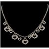 Image 1 : 2.00 ctw Diamond Necklace - 18KT White Gold